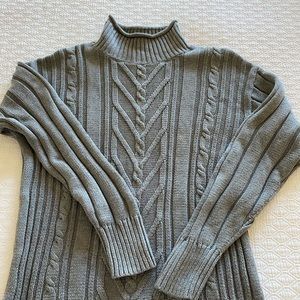 J Crew roll neck cable knit sweater size medium